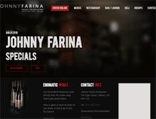 Tablet Screenshot of johnnyfarina.com